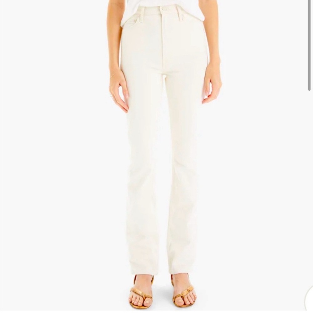 Stylish Cream Straight-Leg Pants